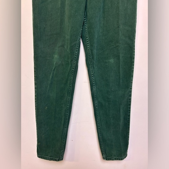 LEVI’S 912 Vtg 80s USA MADE Slim Fit Tapered Leg Orange tag Green Jeans tag 11 M - Picture 4 of 12